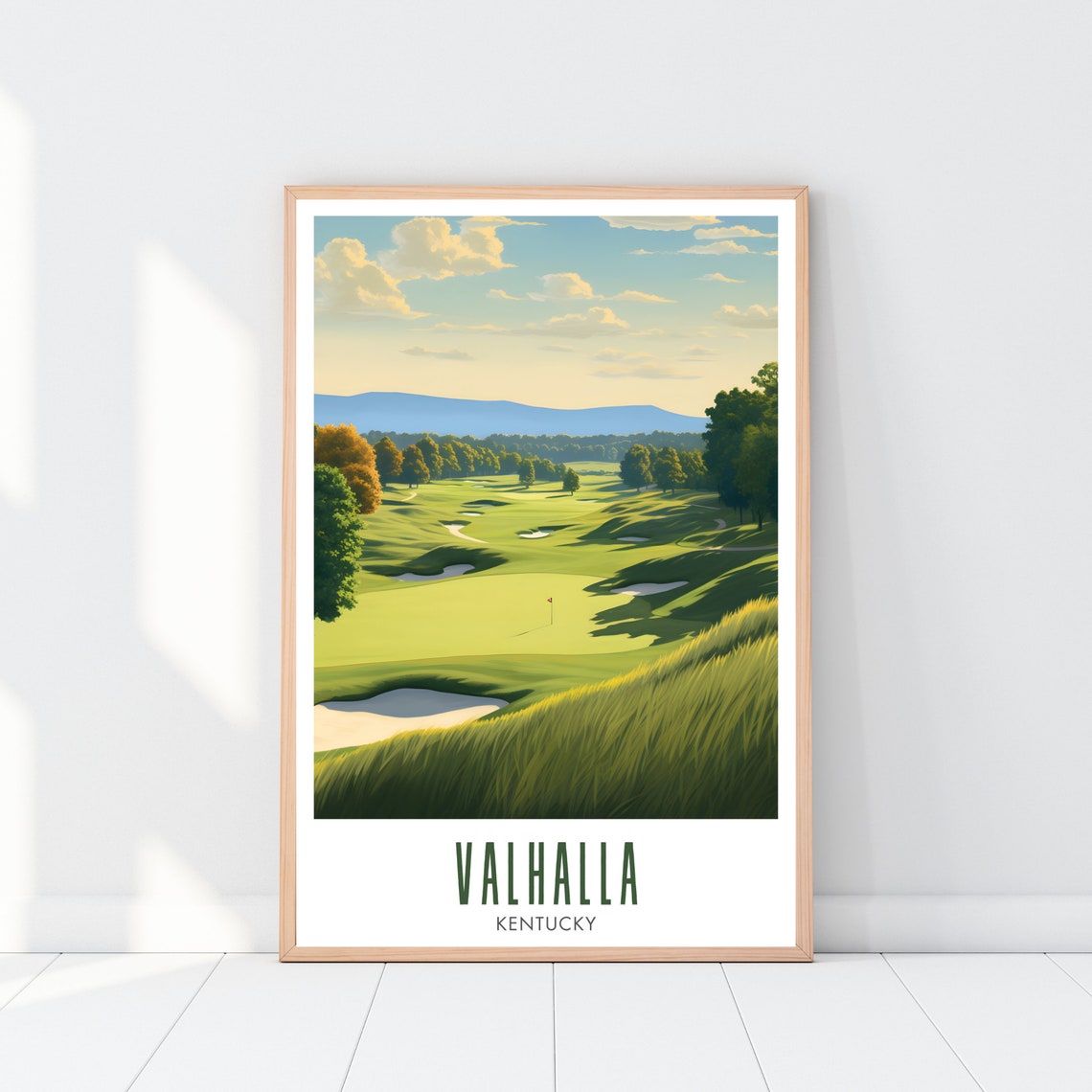 Valhalla Kentucky Championship Golf Course Fairway Travel Poster - Image 2
