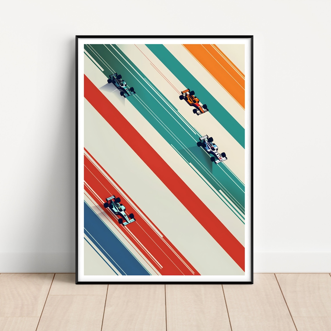Formula 1 Motorsport Art Print, Game Room Decor