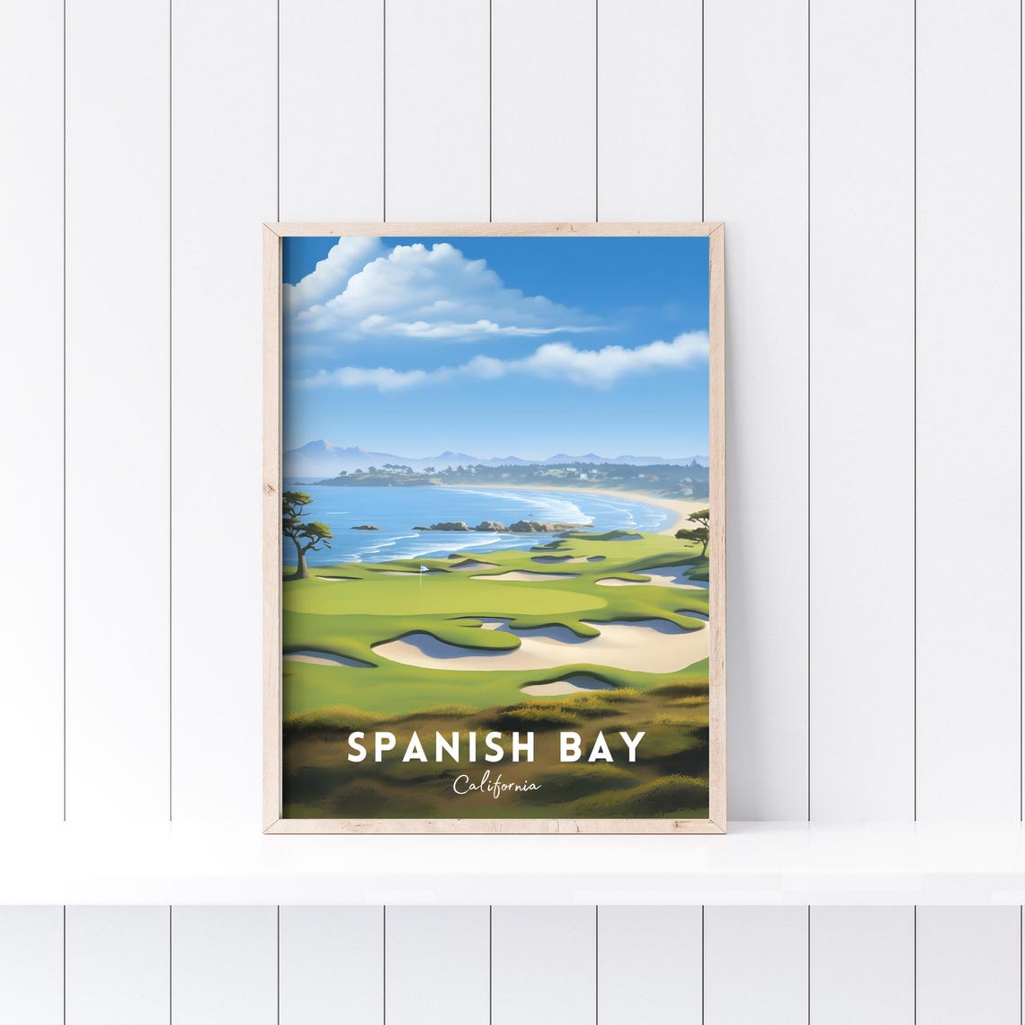 Spanish Bay California Golf Links Pacific Sunset Sports Poster - Image 2