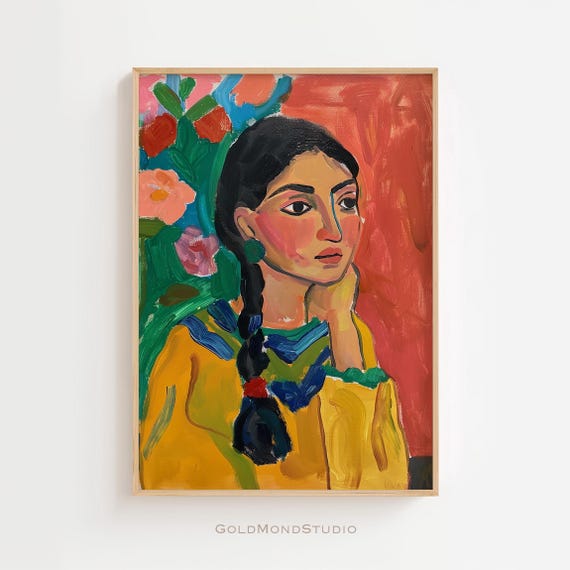 Henri Matisse Minimalist Art Print, Living Room