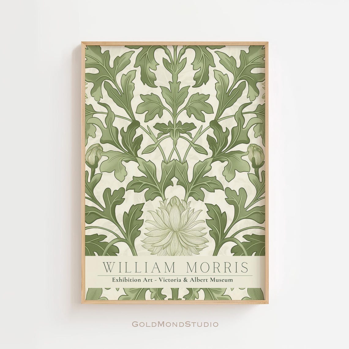 William Morris Sage Acanthus Leaf Victoria and Albert Museum Poster