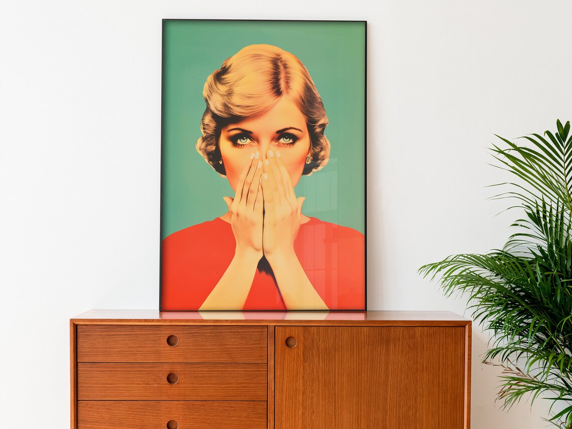 Funny Bathroom Print, Retro Toilet Wall Art - Image 2