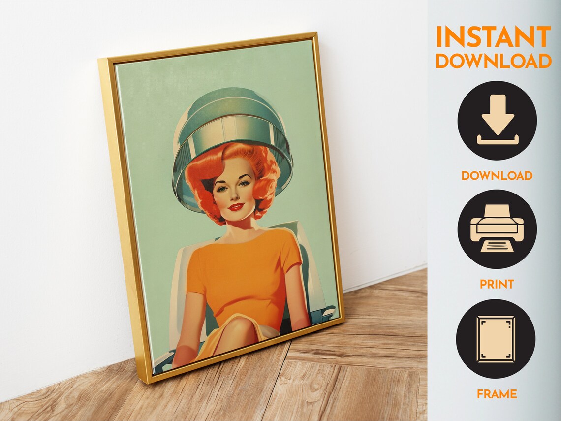 Hairdresser Retro Housewife Poster, Vintage Beauty - Image 6