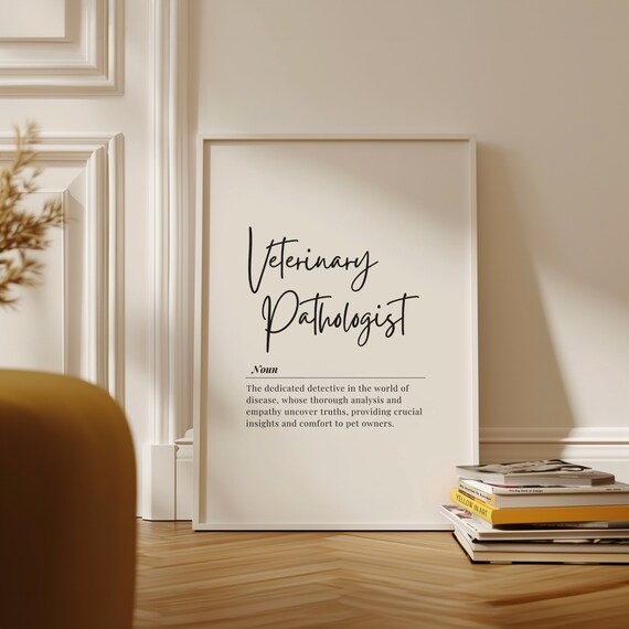 Veterinary Pathologist Definition Career Appreciation Wall Art