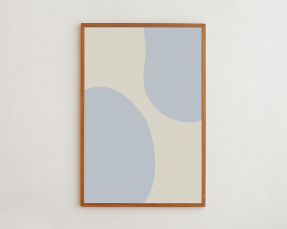 Geometric Shapes Art Print Minimalist Home Decor Matte Poster