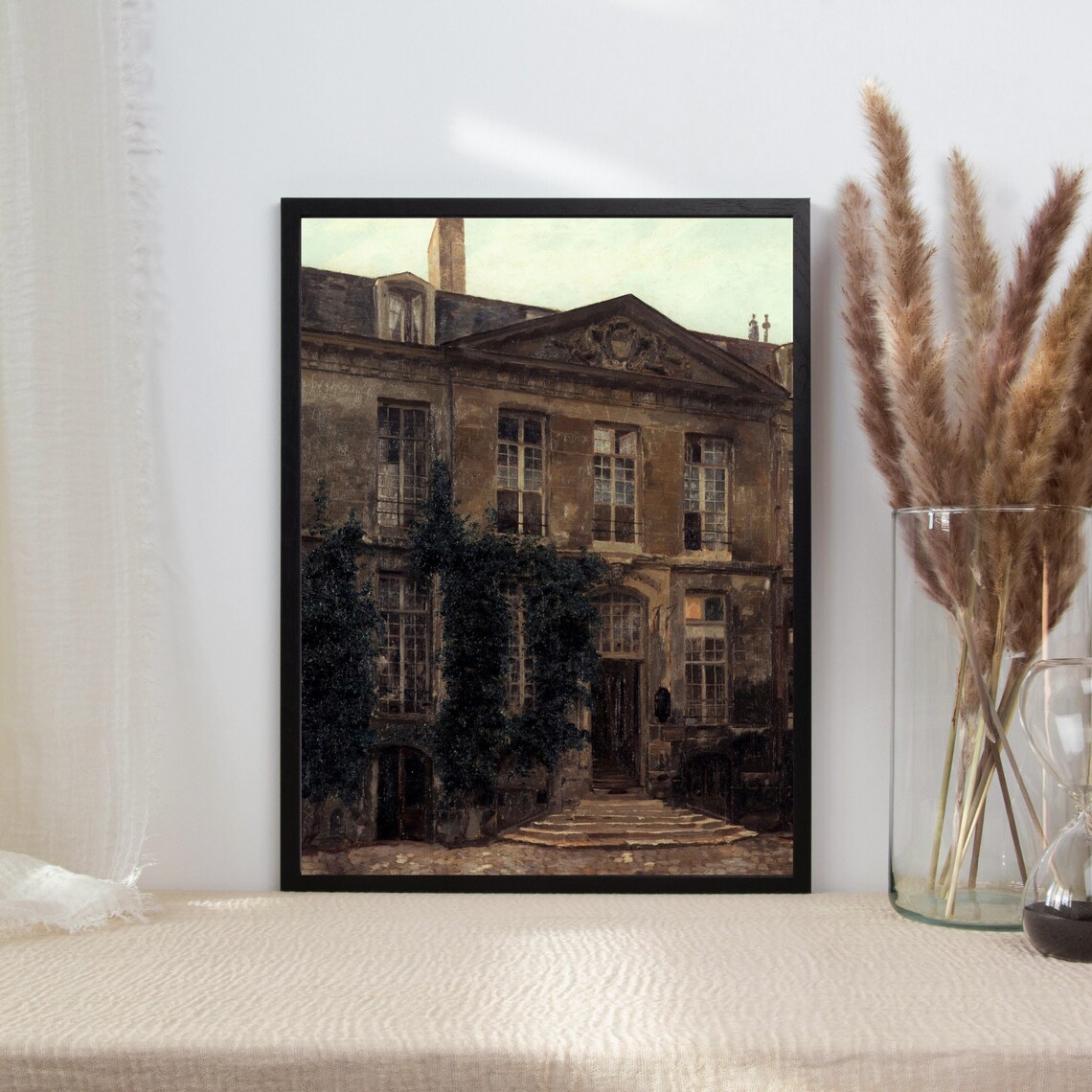 Vintage French Architecture Painting Art Print - Image 2