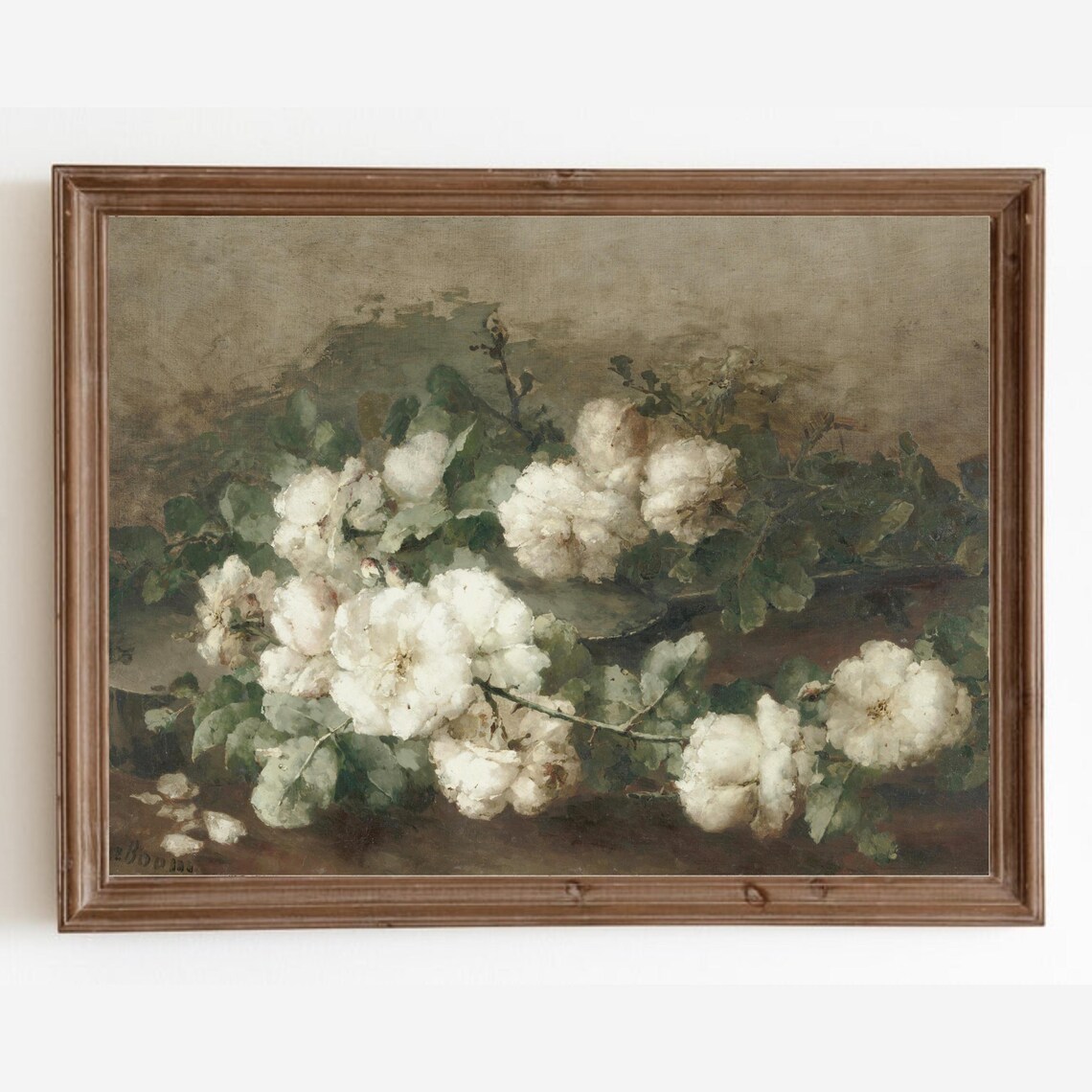 Floral Still Life Vintage Botanical Art Print
