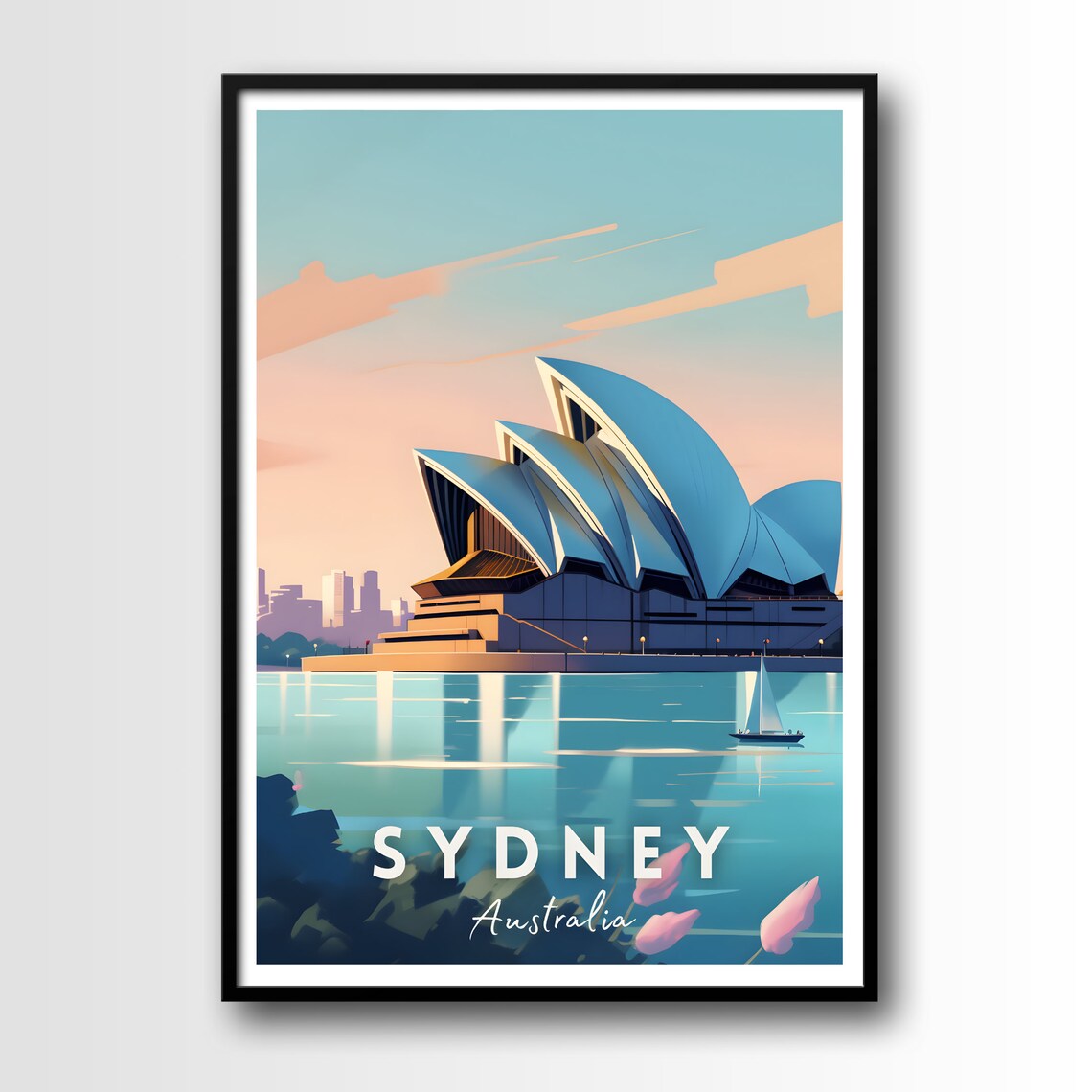 Sydney Travel Poster, Australia City Art Print