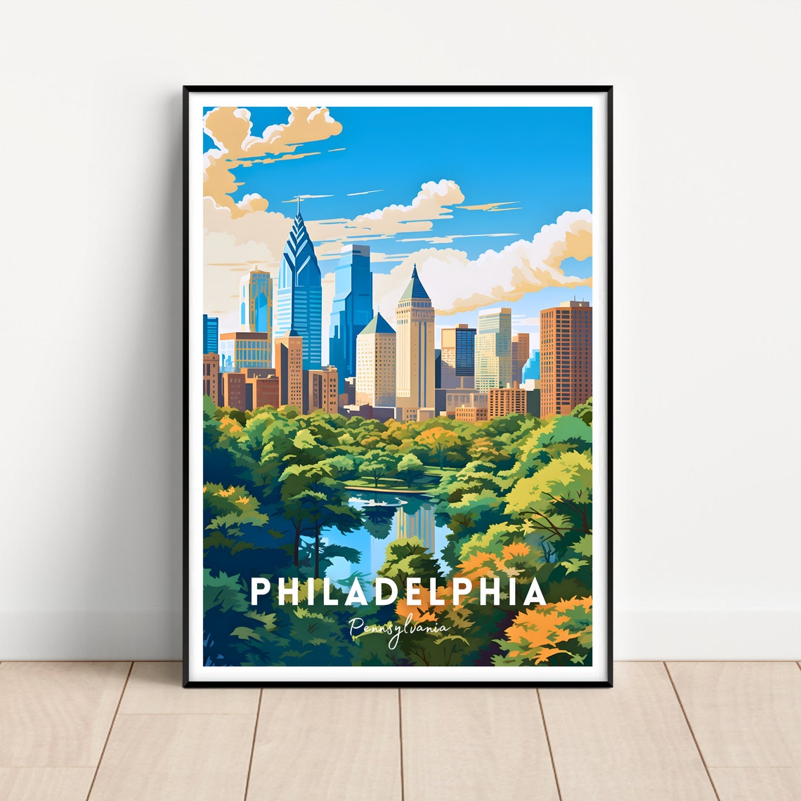 Philadelphia Poster Philadelphia Wall Art Philadelphia Print Pennsylvania Philadelphia Gift City Of Brotherly Love Schuylkill Philly
