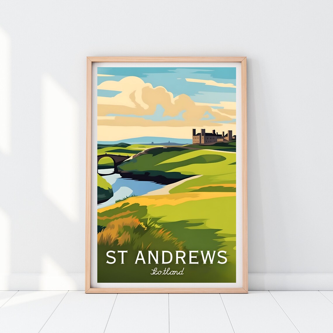 St Andrews Travel Poster, Golf Course Art Print - Image 2