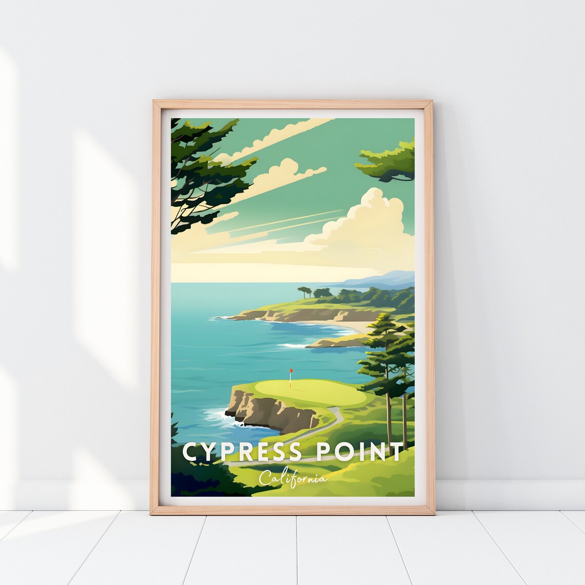 Cypress Point Poster Cypress Point Golf Course Cypress Point Print Golf Course Print Cypress Point Golf Course