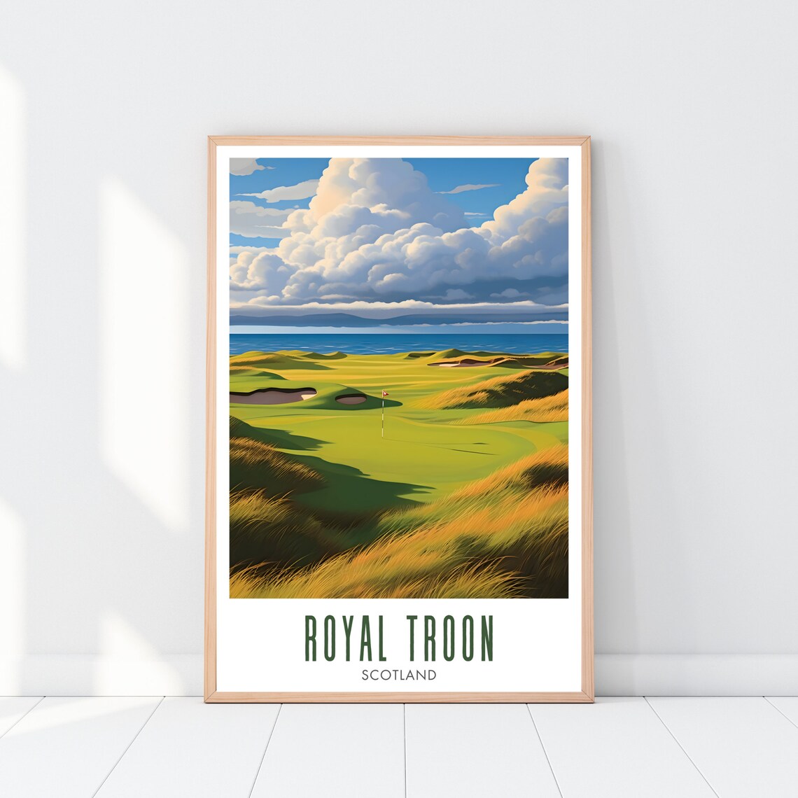 Royal Troon Scotland Seaside Links Golf Course Championship Poster - Image 2