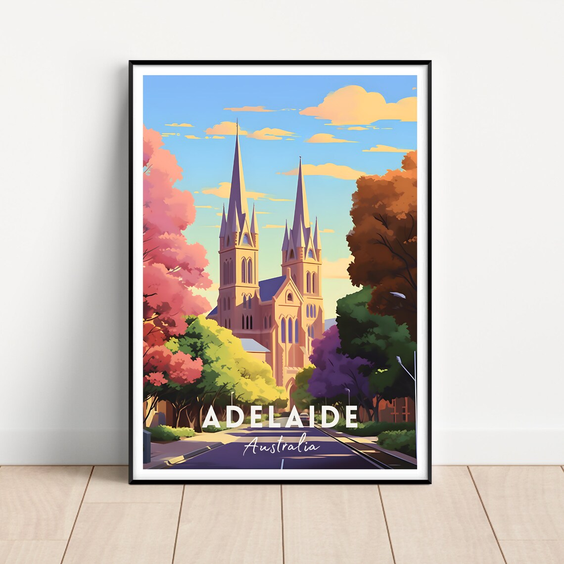 Adelaide Australia Travel Poster, Travel Poster