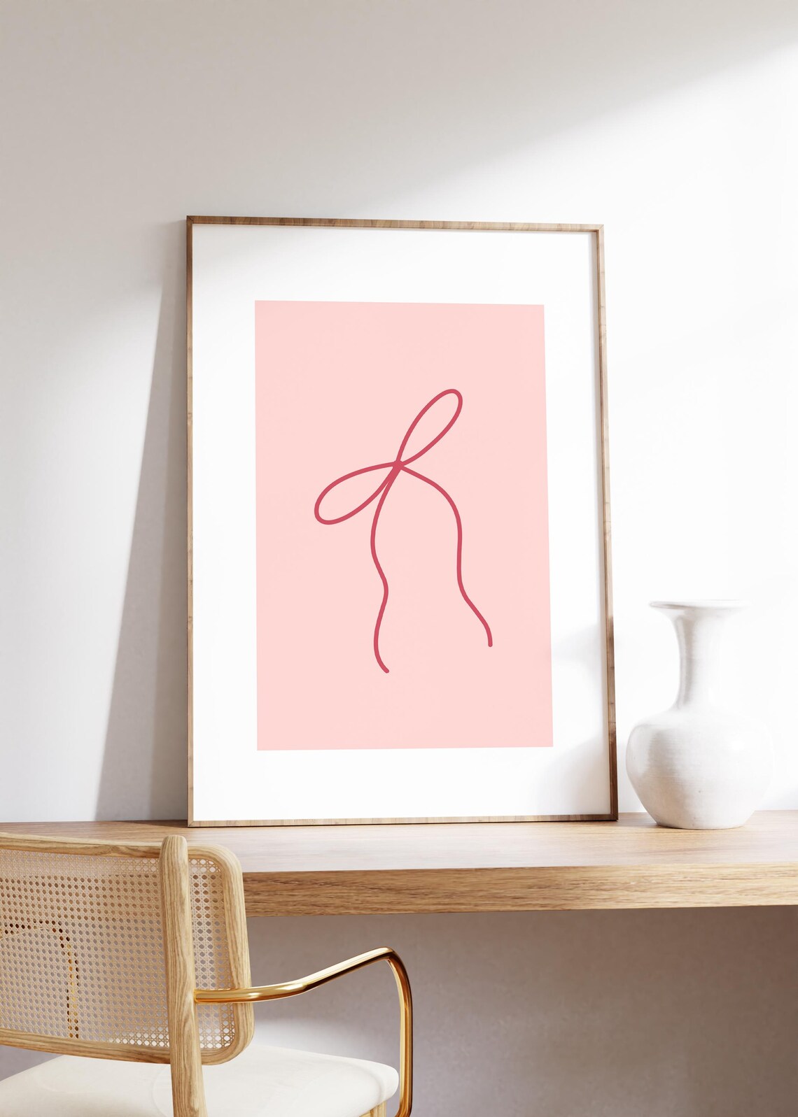 Bows Art Bows Print Bows Decor Cute Aesthetic Pink And Red Bright Colors Print Instant - Image 2