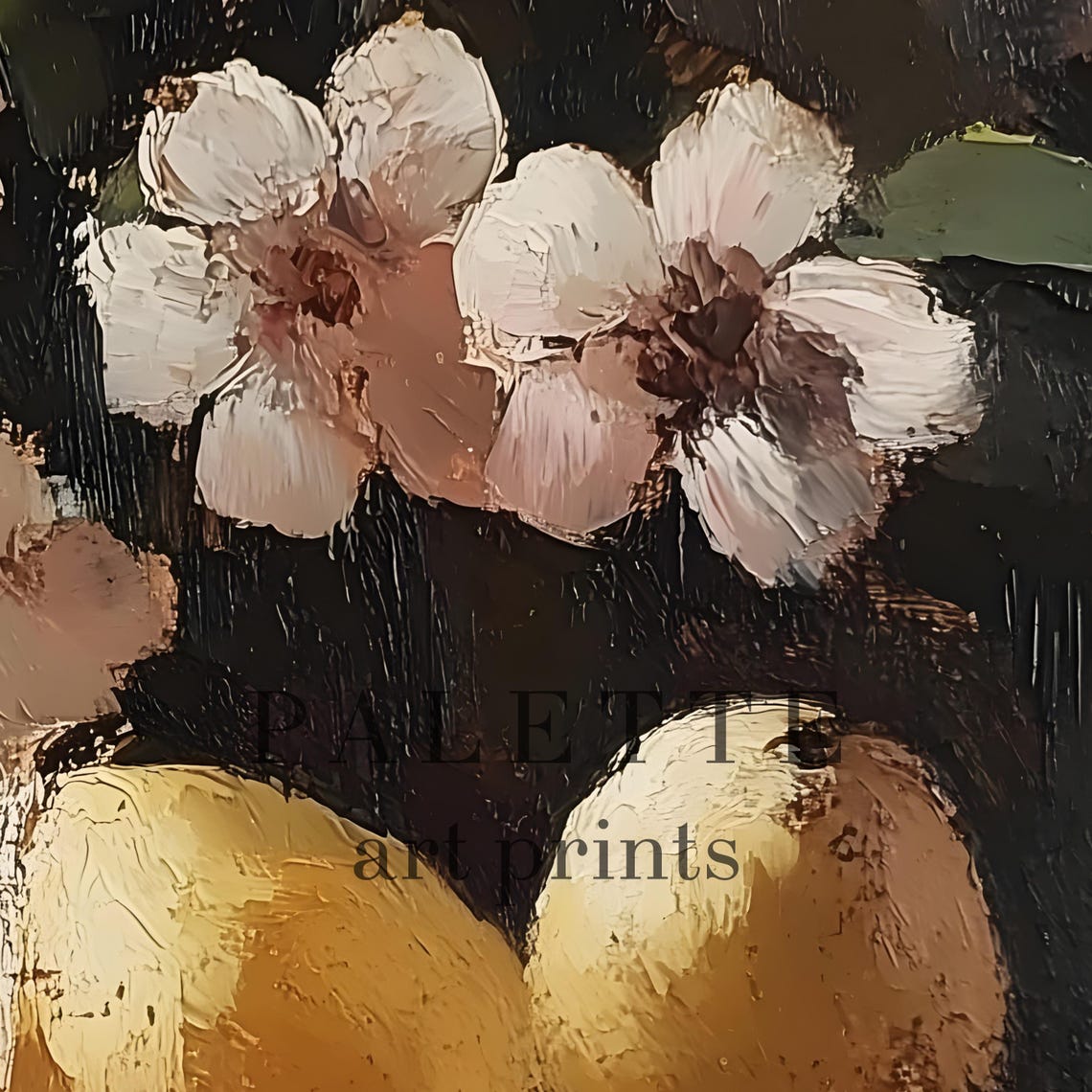 Lemon Bowl Window Blossom Vintage Citrus Still Life Art Print - Image 2