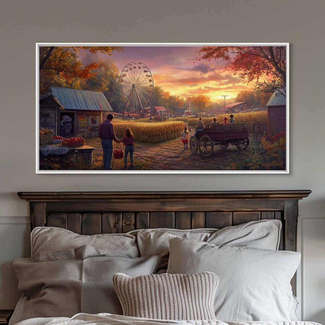 Cozy Christmas Living Room Tree Presents Holiday Interior Scene Poster - Image 5