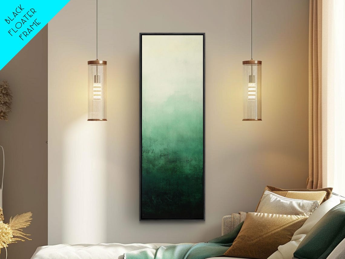 Sage Green Ombre Gradient Minimalist Modern Wall Decor Poster - Image 4
