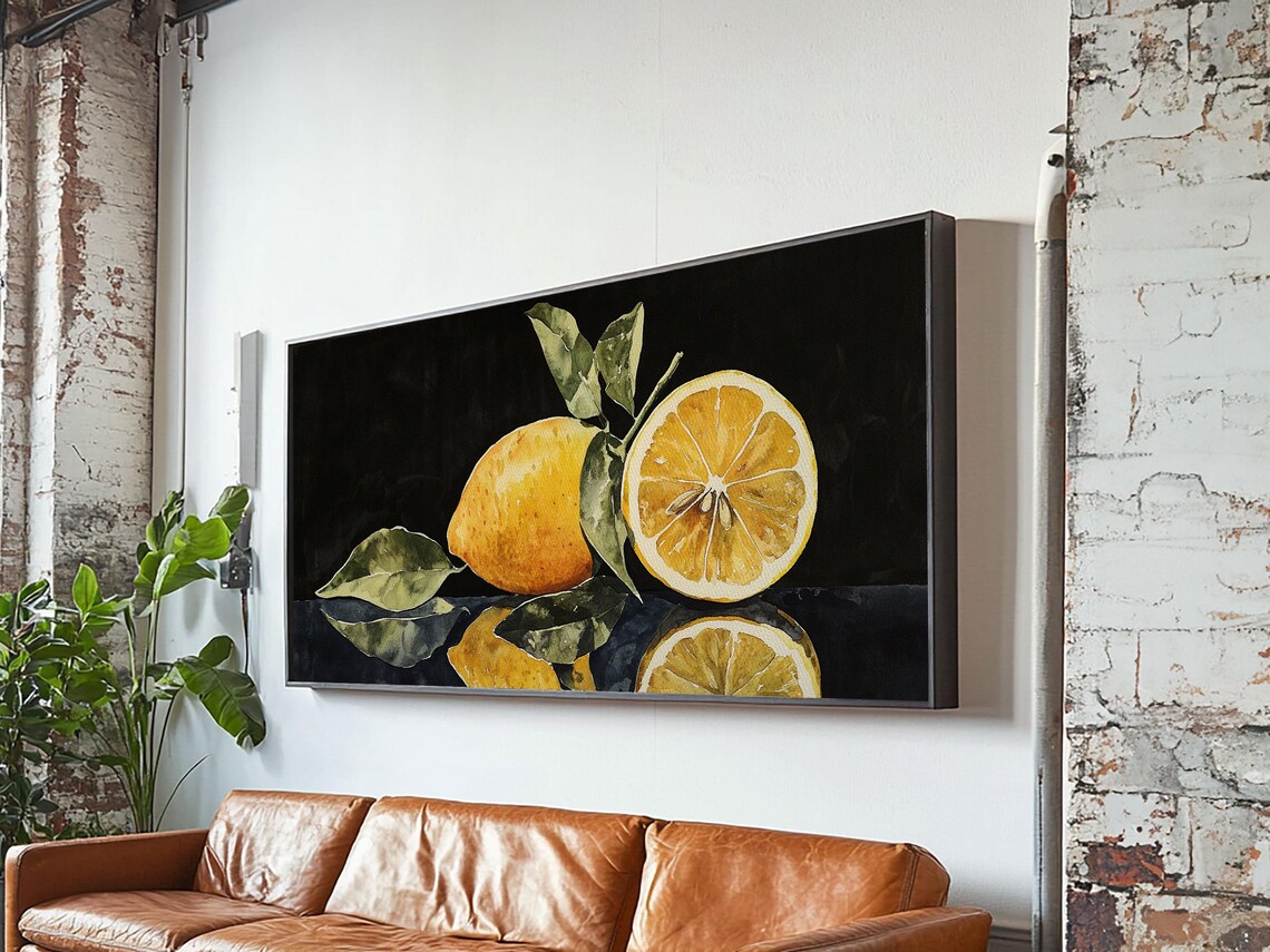 A Lemon And A Half Framed Print Kitsch Kitchen Decor Kitchen Wall Art - Image 6