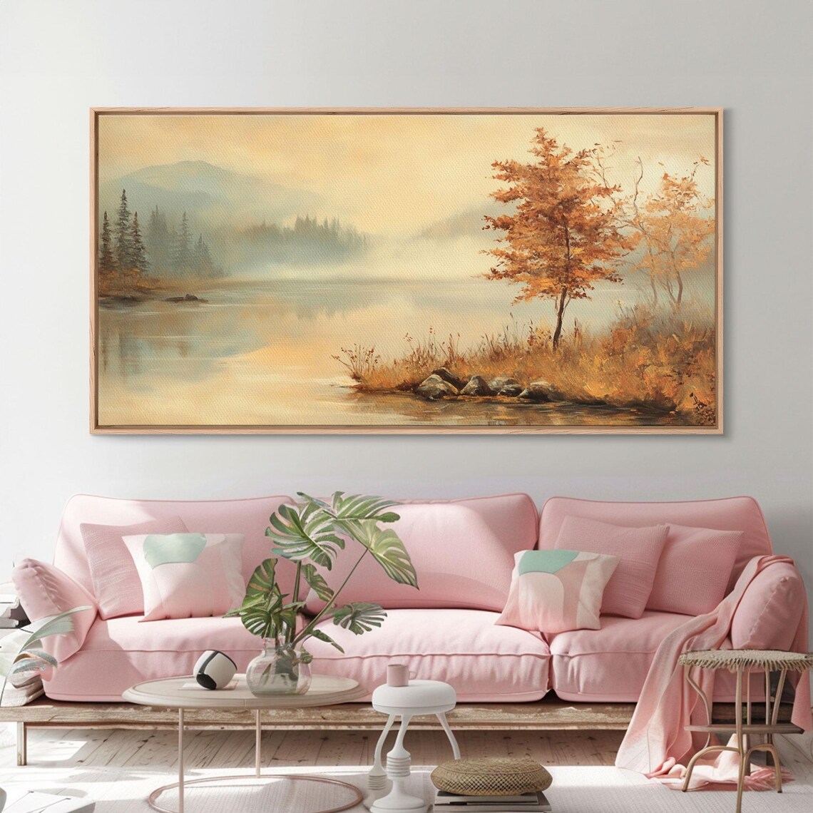 Fall In The Countryside Moody Wall Decor Framed Print Seasonal Autumn Decor - Image 5