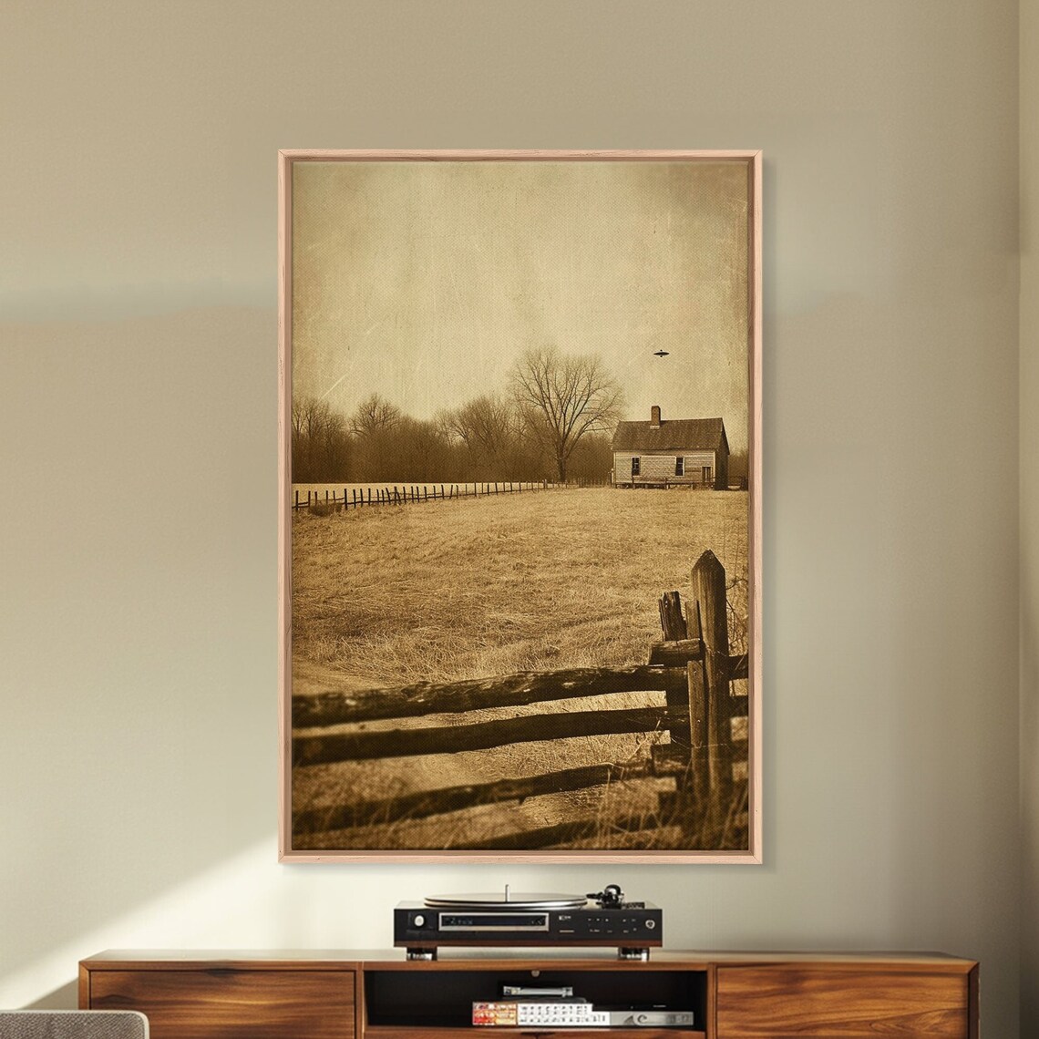 Industrial UFO Vintage-Inspired Wall Art Print - Image 2