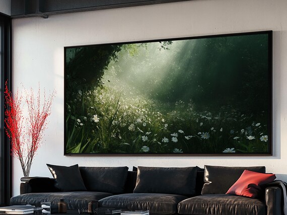 Morning In The Forest Framed Print Fantasy Wall Art Fantasy Landscape Painting Fantasy Painting