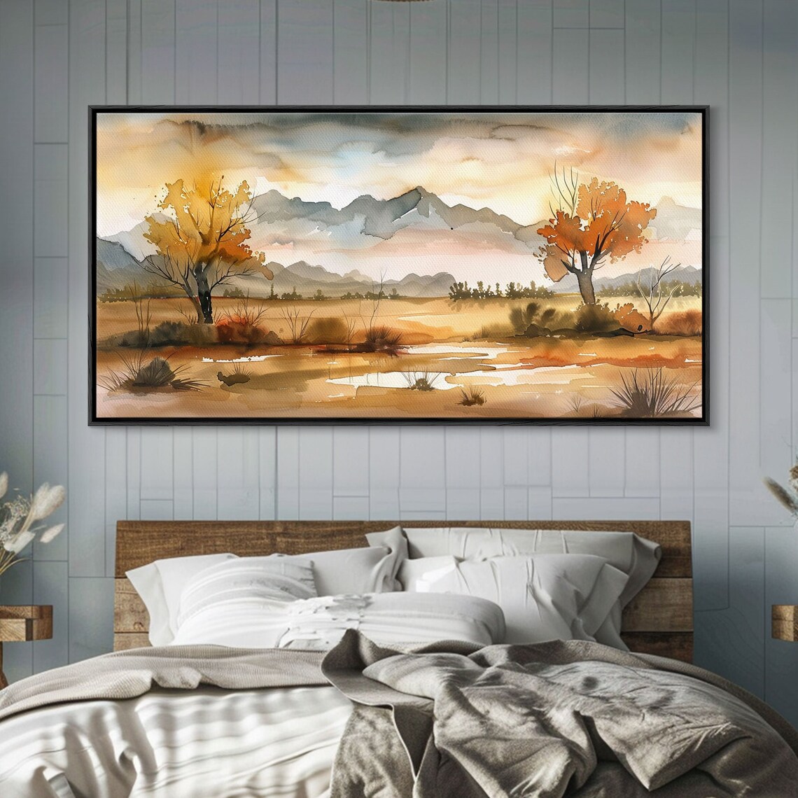 Sunset Over Desert Canyon And River Minimalist Art Print - Image 5