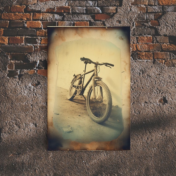 Bicycle Art Bicycle Decor Minimalist Wall Art Black And White Print Wall Hanging Portrait Art Rustic Wall Art Vintage Art