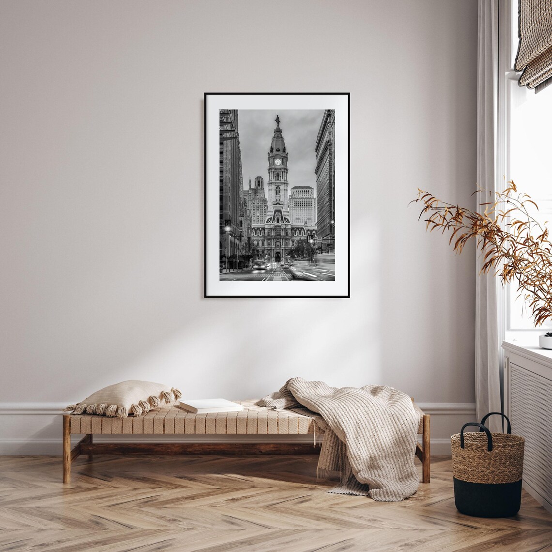 Philadelphia Black And White Travel Poster Print - Image 2