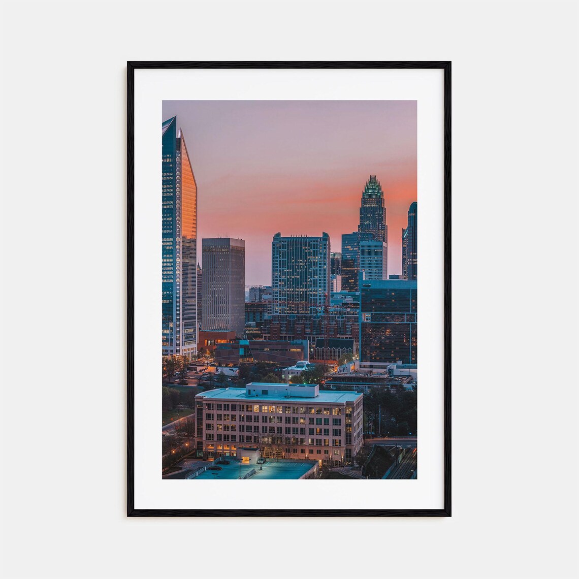 Charlotte Colorful Poster Print No 2 Charlotte Photo Art Charlotte Decor Charlotte Travel Print Charlotte Street Map Poster City Map