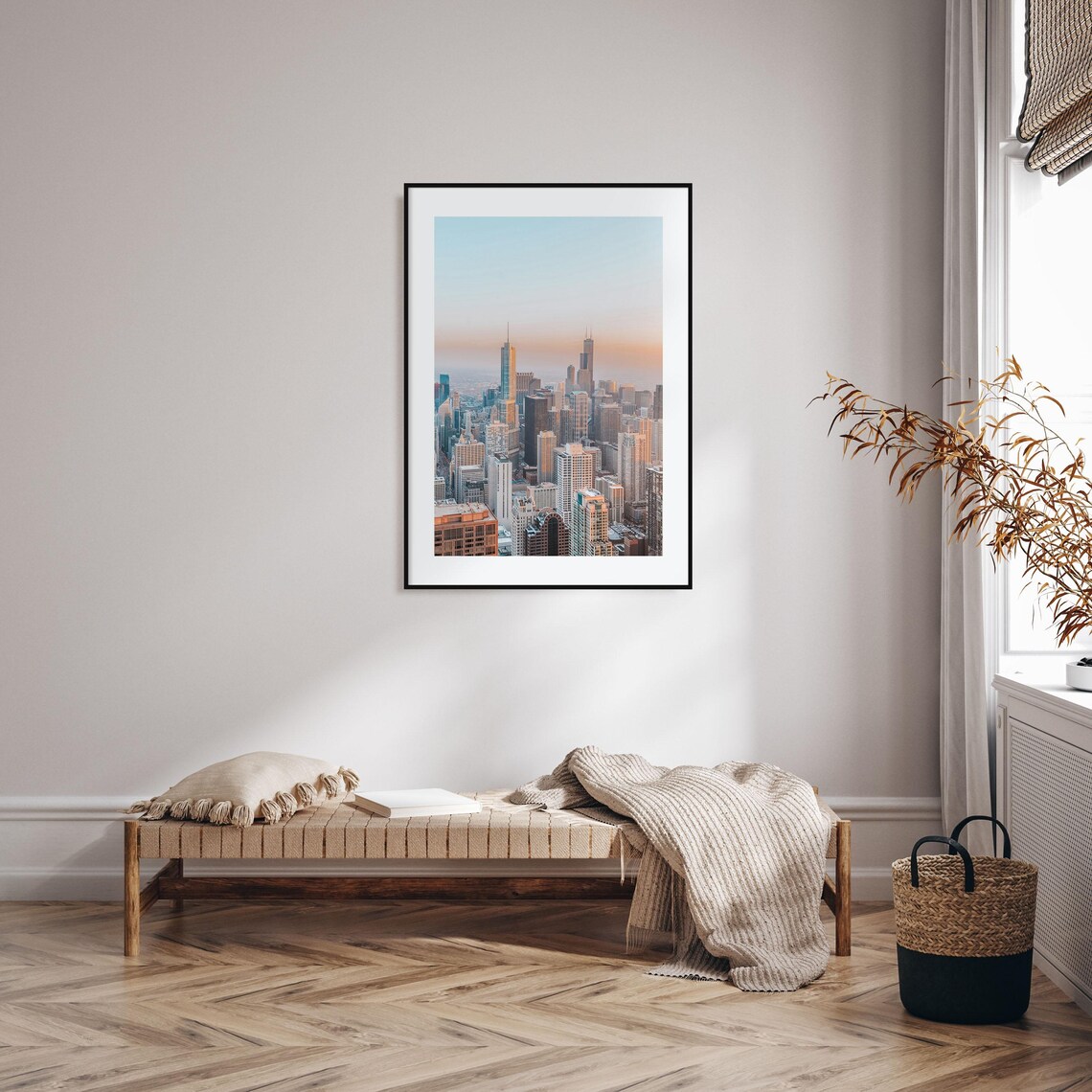 Chicago Colorful Travel Poster, Chicago Street Map - Image 2