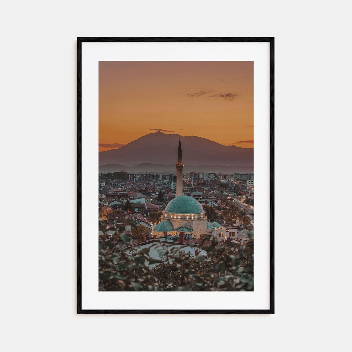 Kosovo Colorful Travel Poster, City Map Art Print