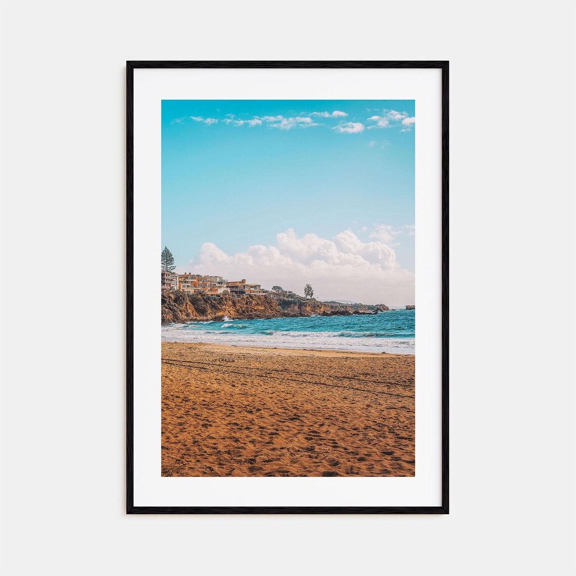 Corona Del Mar Beach Golden Sand Colorful Photography Poster