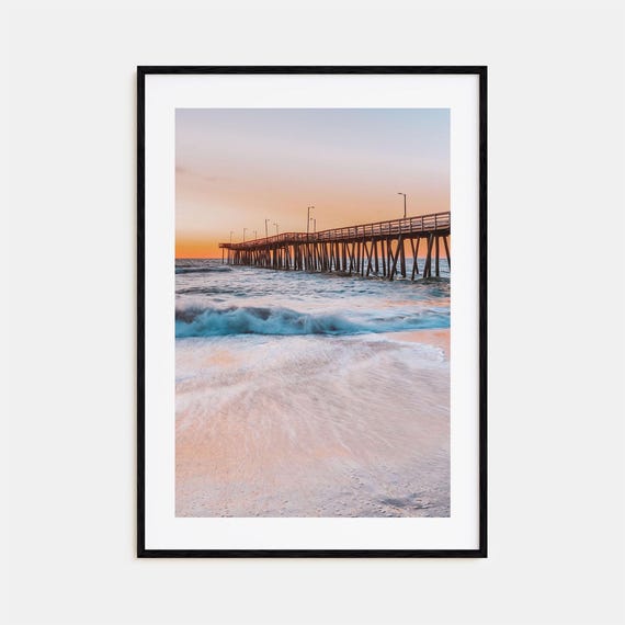 Virginia Beach Colorful Poster Print No 2, Travel Poster