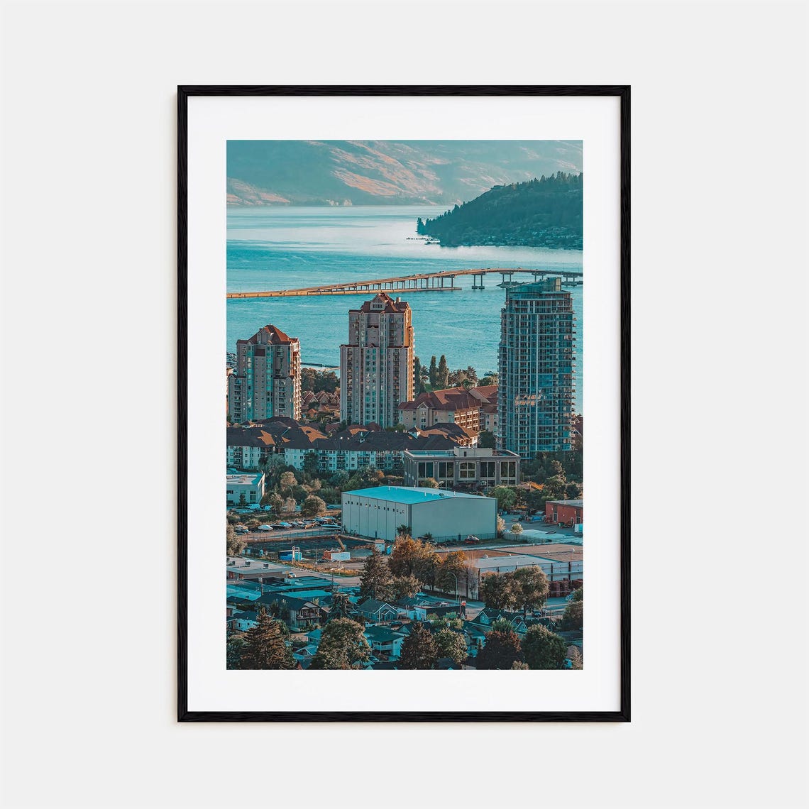 Kelowna Colorful Poster Print Kelowna Photo Wall Art Kelowna Wall Decor Kelowna Travel Print Kelowna Street Map Poster City Map