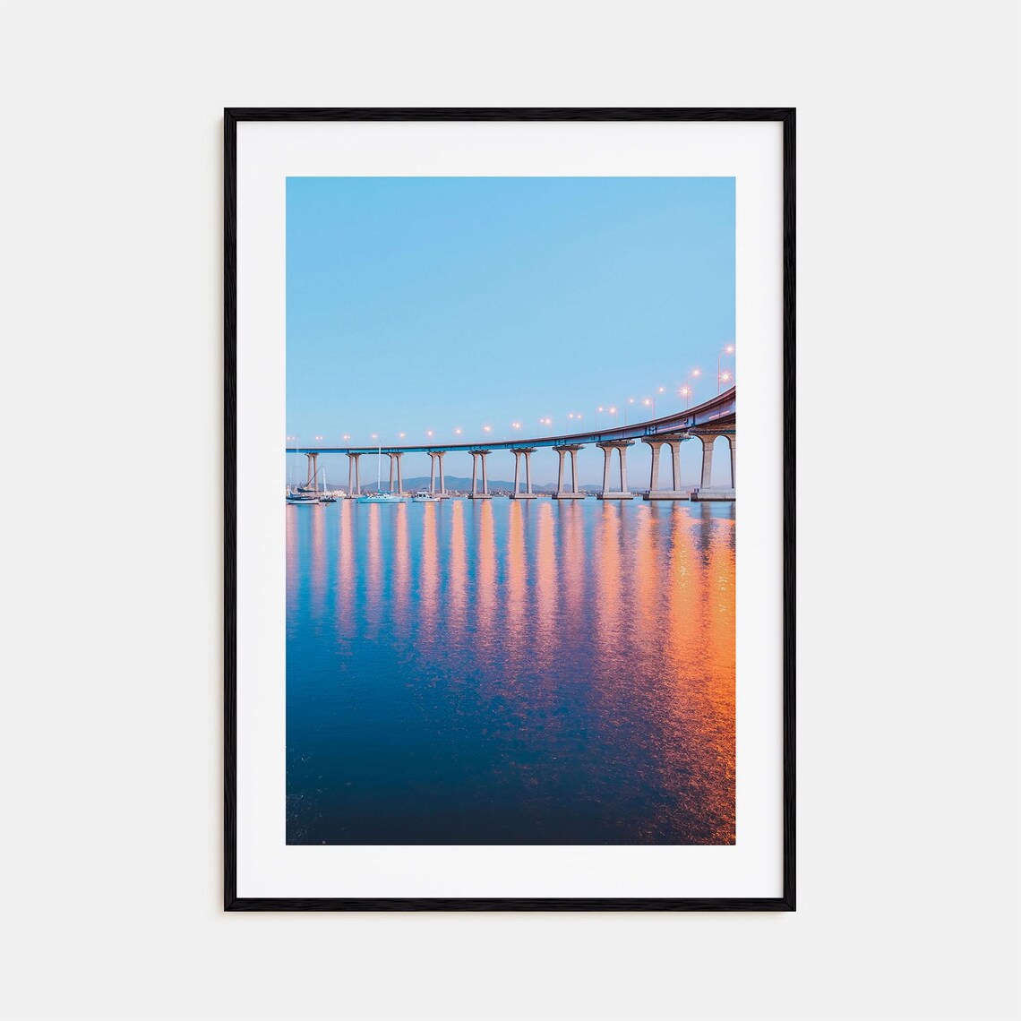 San Diego City Map Travel Poster, Colorful Art Print