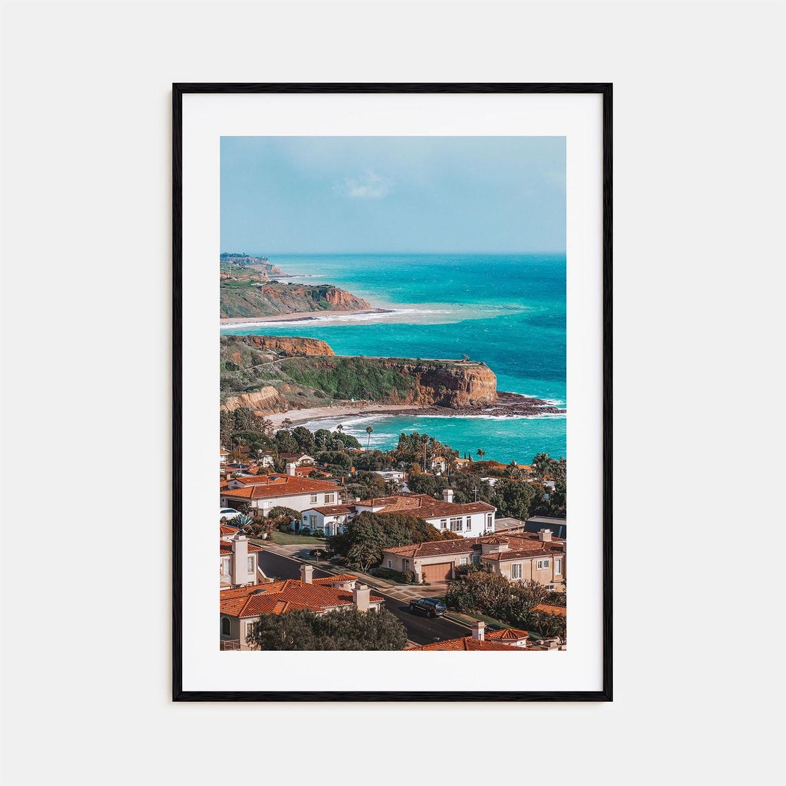 Rancho Palos Verdes Cliffs Turquoise Coast Homes California Poster