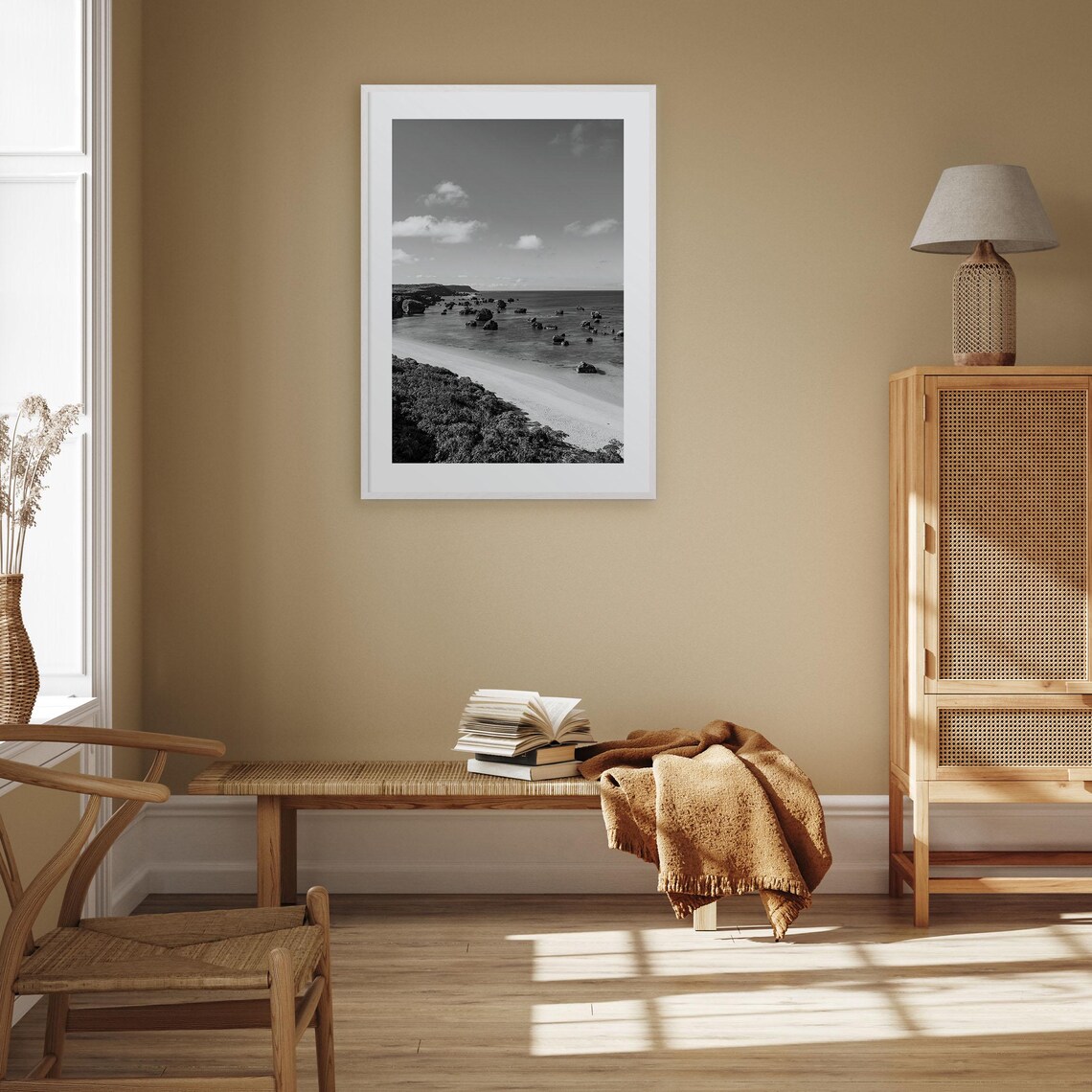 Okinawa Black And White Travel Poster, Photo Art - Image 3