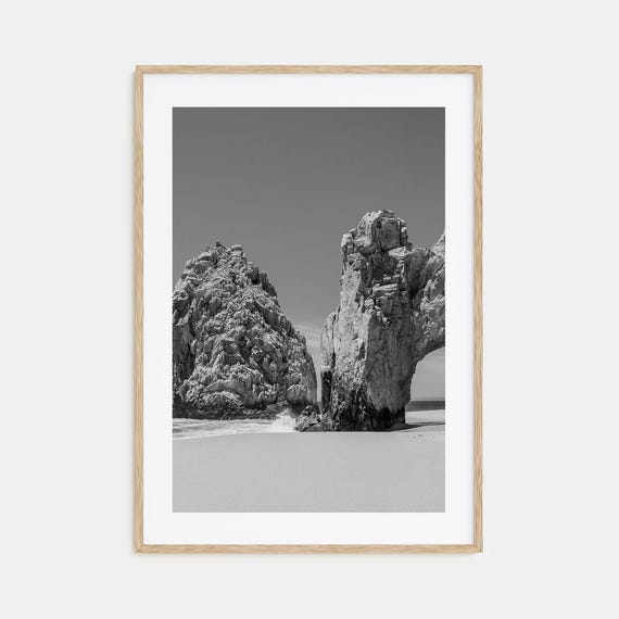 Mexico Black And White Travel Poster, Photo Print
