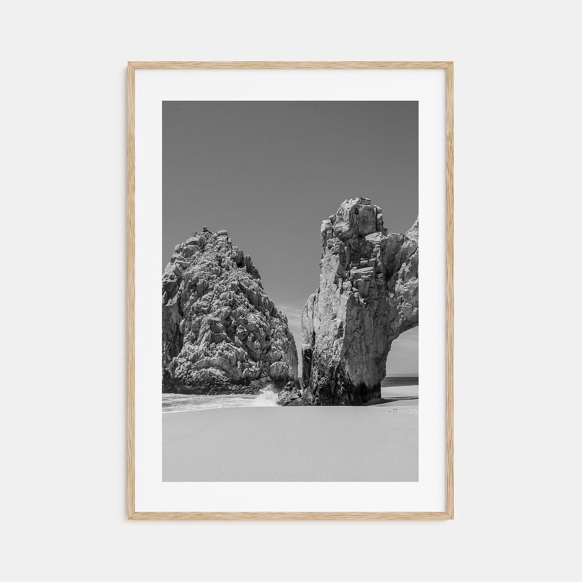 Mexico Black And White Travel Poster, Photo Print
