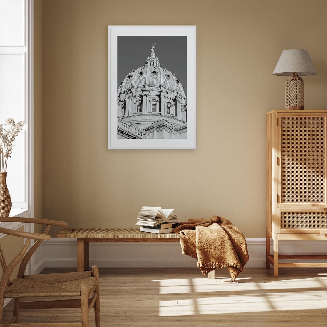 Pennsylvania Black and White Travel Poster Print - Image 3