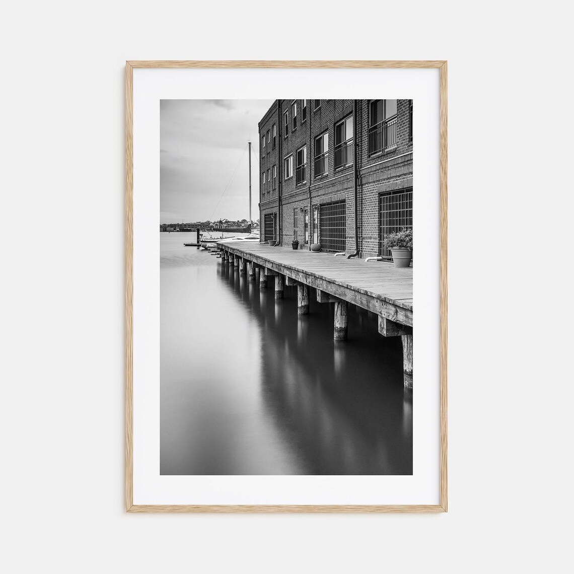 Baltimore Black And White Travel Poster Art Print