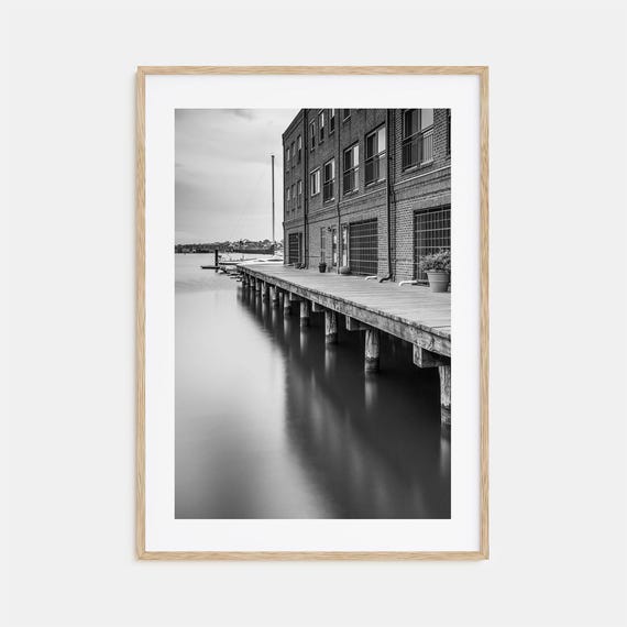 Baltimore Black And White Travel Poster Art Print