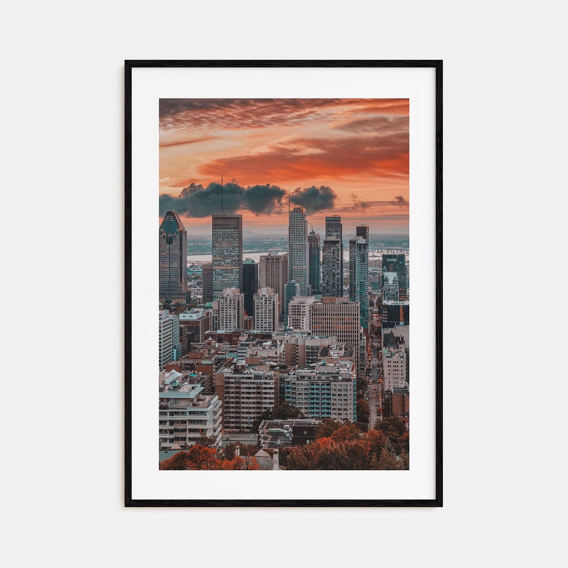 Montreal Colorful Poster Print No 3 Montreal Photo Art Montreal Wall Decor Montreal Travel Print Montreal Street Map Poster City Map