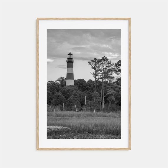 Chincoteague Black And White Travel Poster Print