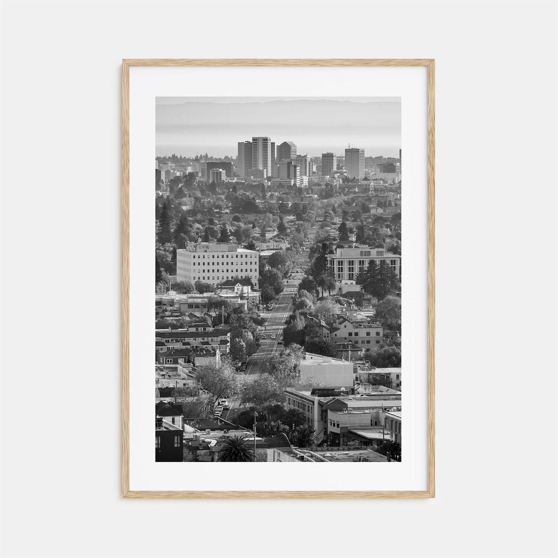 Oakland Photo Poster Print Oakland Black And White Wall Art Oakland Wall Photography Oakland Travel Oakland Map Poster