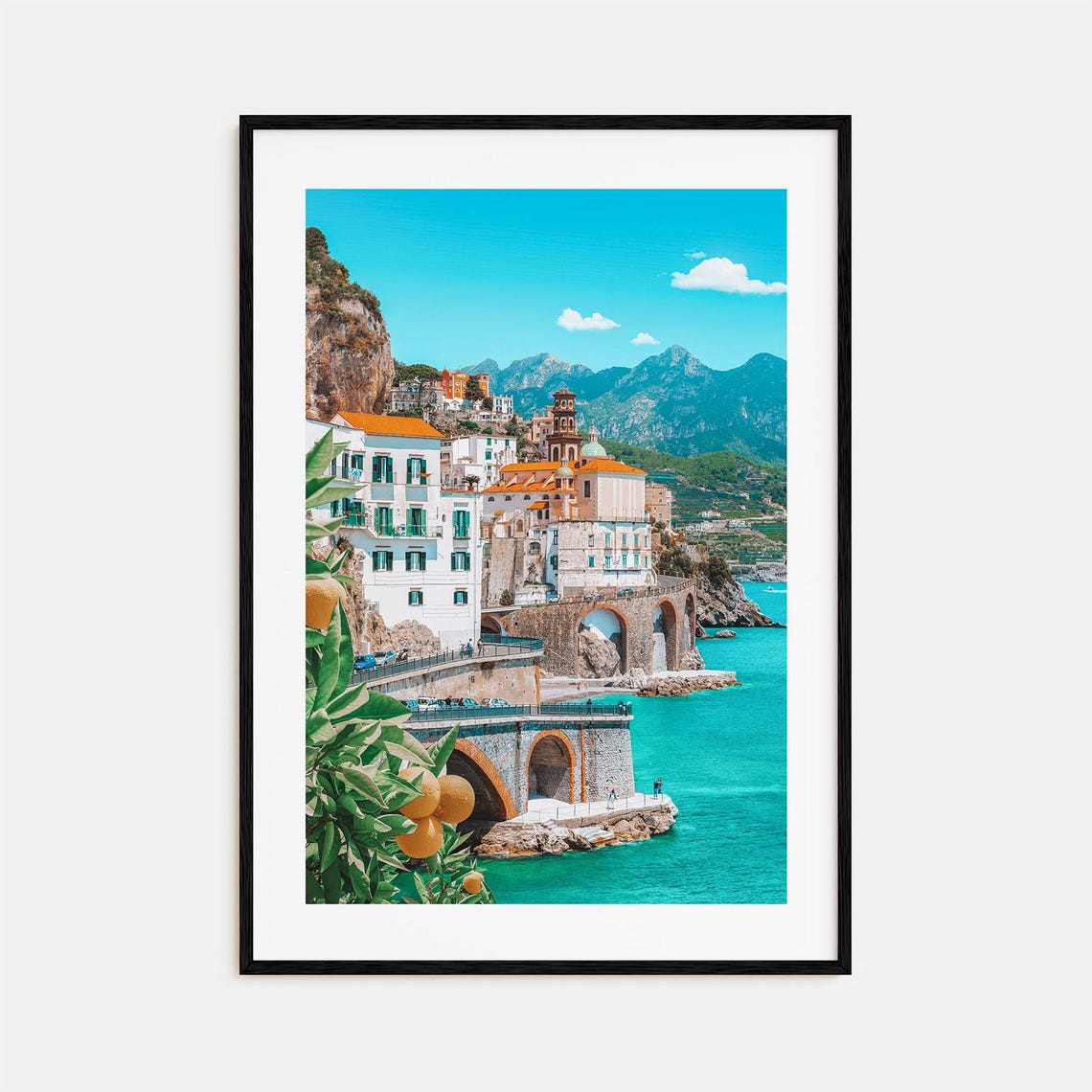 Amalfi Colorful Poster Print No 1 Amalfi Photo Wall Art Amalfi Wall Decor Amalfi Travel Print Amalfi Street Map Poster City Map