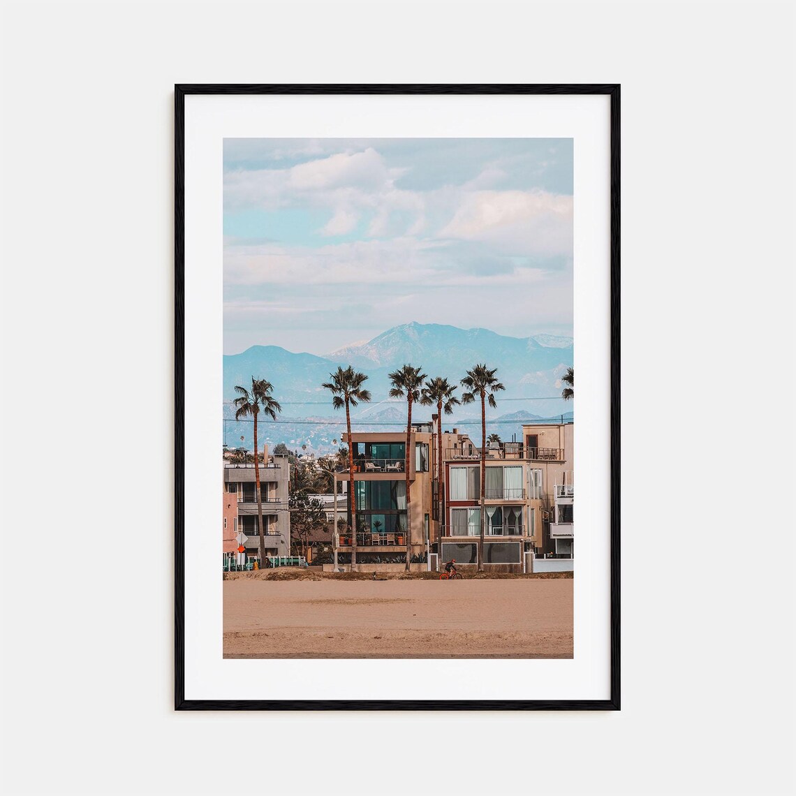 Venice Beach Travel Poster, City Map Art Print