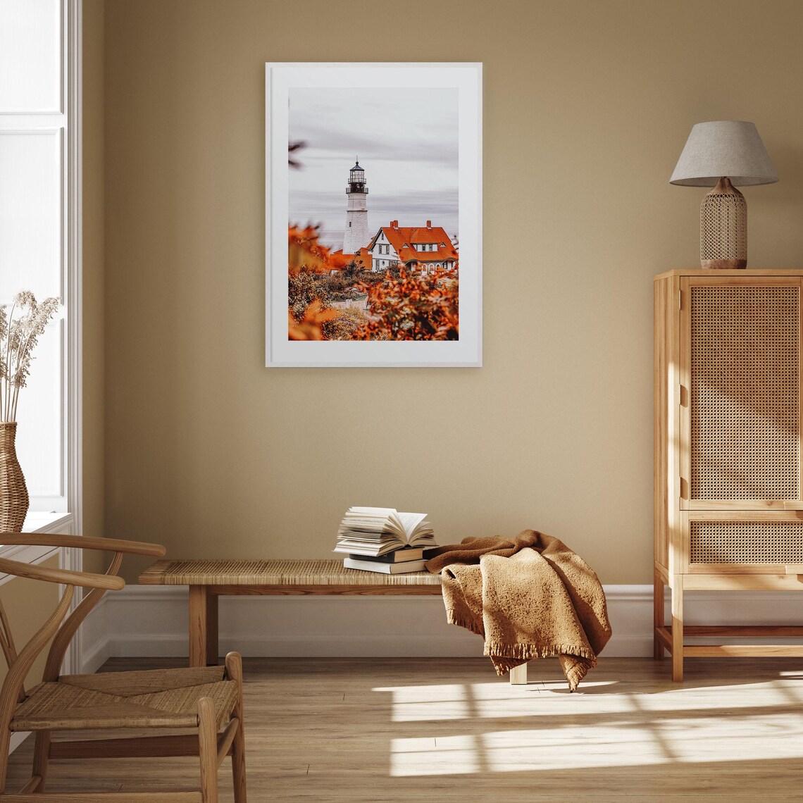 Maine Colorful Travel Poster, Street Map Art Print - Image 3