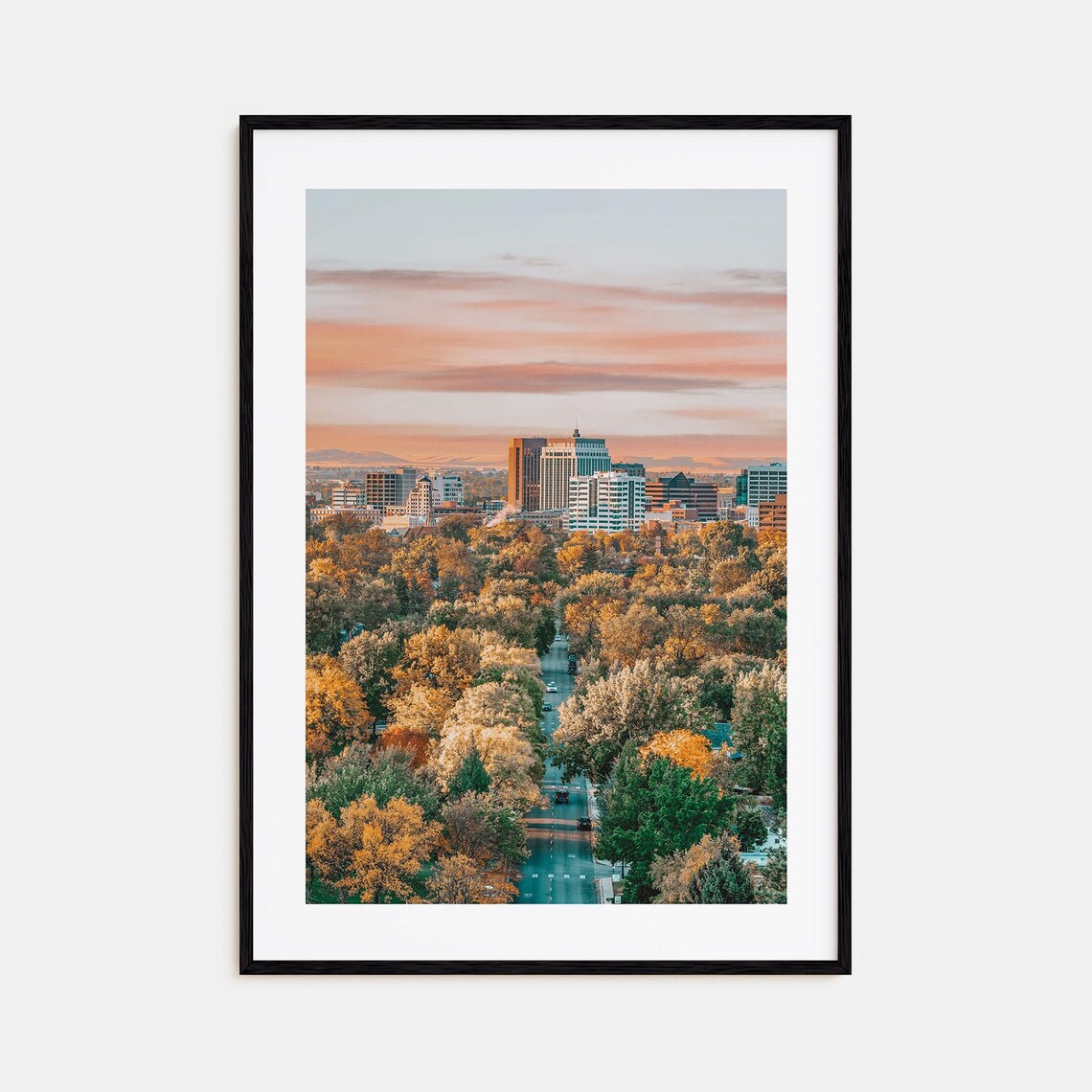 Boise Colorful Poster Print, Boise Travel Map