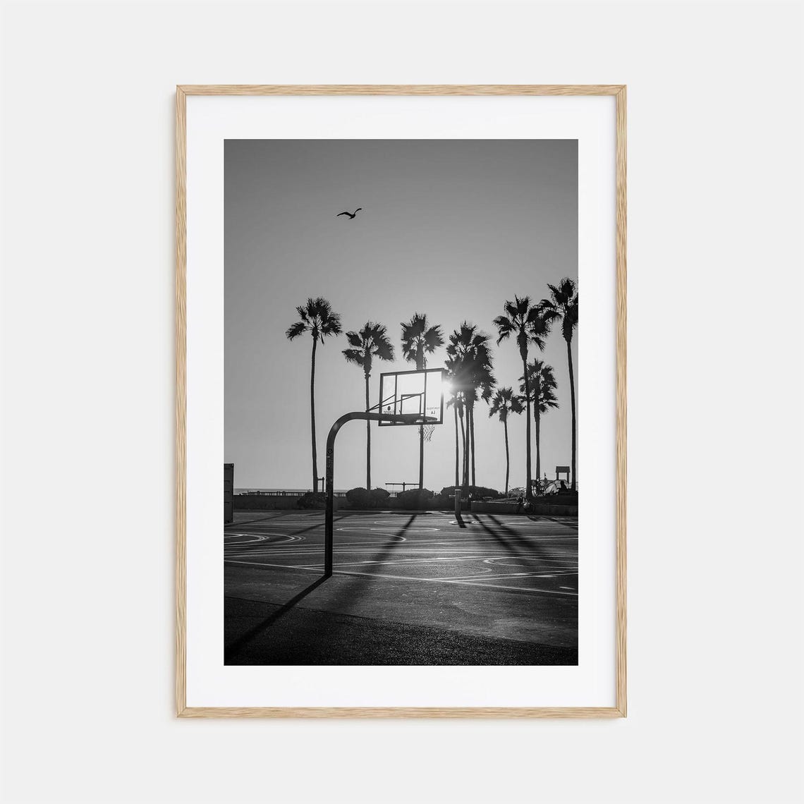 Basketball Court Photo Poster Print No 4 Basketball Black And White Art Basketball Photography Basketball Travel Map Poster